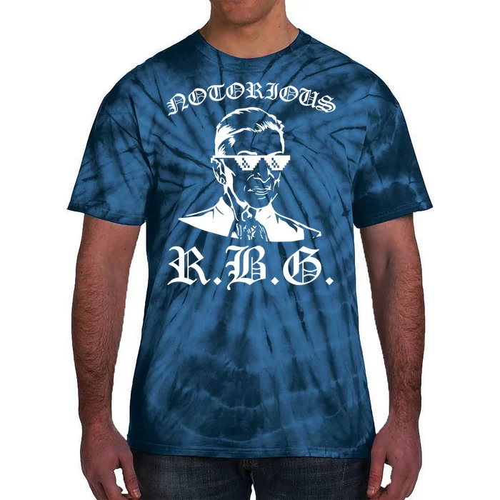 Notorious RBG Gangster Sunglasses Tie-Dye T-Shirt