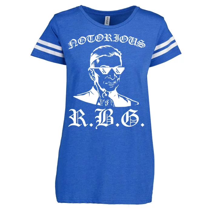 Notorious RBG Gangster Sunglasses Enza Ladies Jersey Football T-Shirt