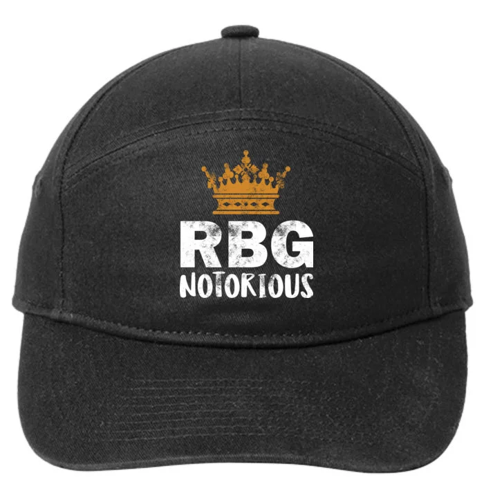 Notorious RBG Ginsburg Vintage Crown 7-Panel Snapback Hat