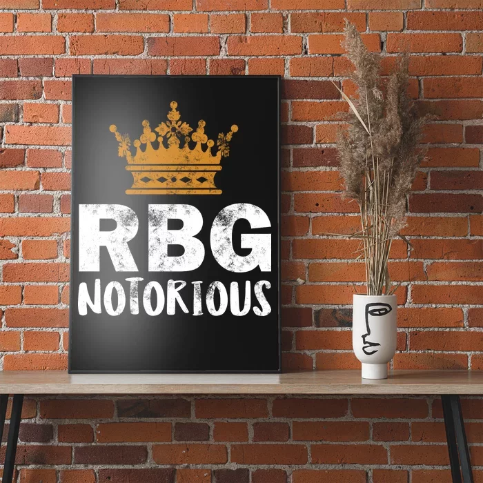 Notorious RBG Ginsburg Vintage Crown Poster