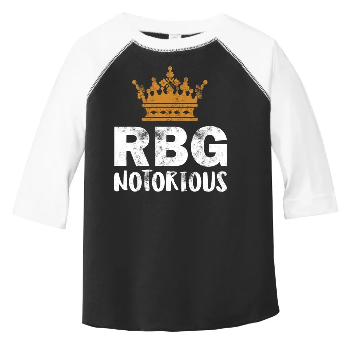 Notorious RBG Ginsburg Vintage Crown Toddler Fine Jersey T-Shirt