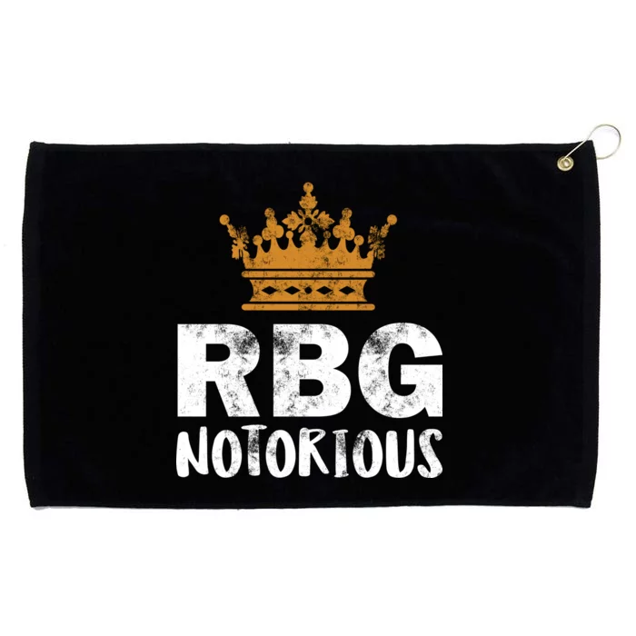 Notorious RBG Ginsburg Vintage Crown Grommeted Golf Towel