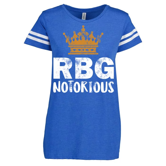 Notorious RBG Ginsburg Vintage Crown Enza Ladies Jersey Football T-Shirt