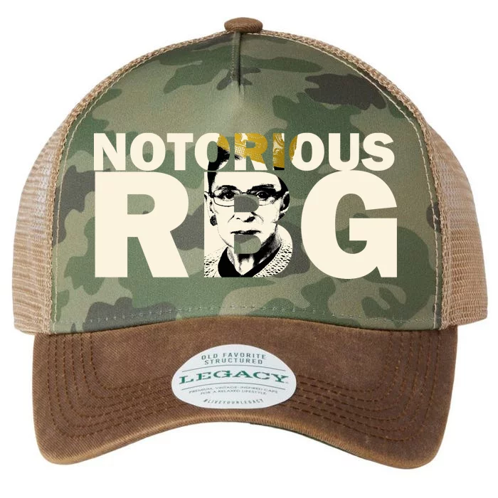 Notorious RBG Imprint Logo Legacy Tie Dye Trucker Hat