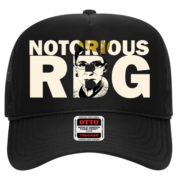 Notorious RBG Imprint Logo High Crown Mesh Trucker Hat