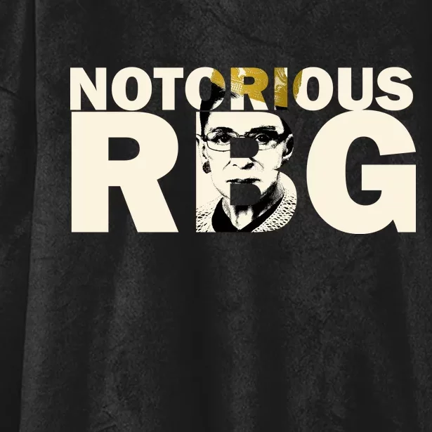 Notorious RBG Imprint Logo Hooded Wearable Blanket