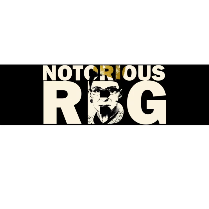 Notorious RBG Imprint Logo Bumper Sticker