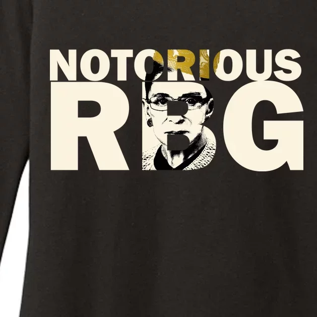 Notorious RBG Imprint Logo Womens CVC Long Sleeve Shirt