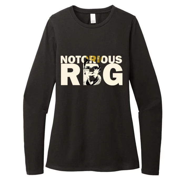 Notorious RBG Imprint Logo Womens CVC Long Sleeve Shirt