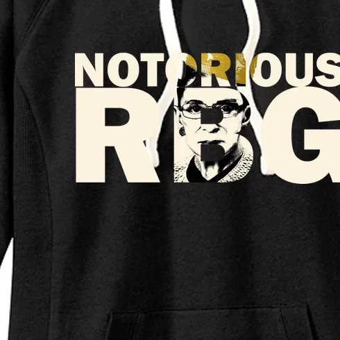 Notorious RBG Imprint Logo Women's Fleece Hoodie