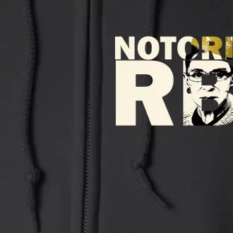 Notorious RBG Imprint Logo Full Zip Hoodie