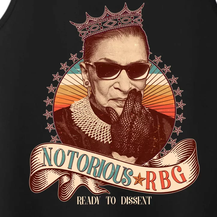 Notorious RBG Ready To Dissent Ruth Bader Ginsburg Performance Tank