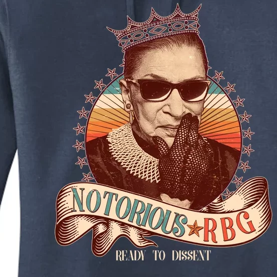 Notorious RBG Ready To Dissent Ruth Bader Ginsburg Women's Pullover Hoodie