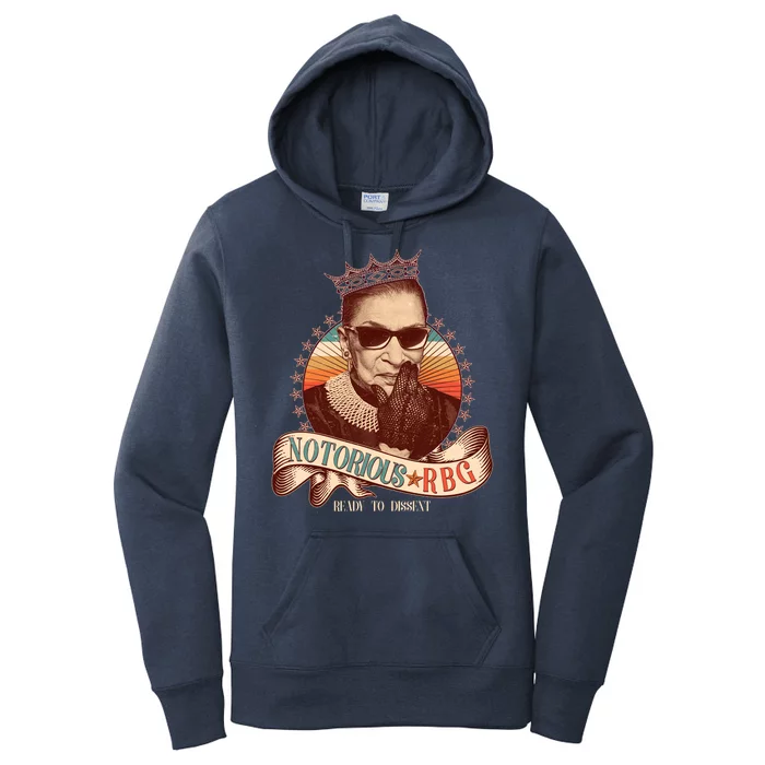 Notorious RBG Ready To Dissent Ruth Bader Ginsburg Women's Pullover Hoodie