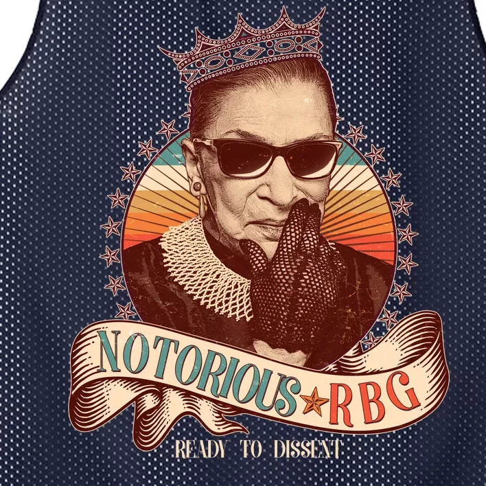 Notorious RBG Ready To Dissent Ruth Bader Ginsburg Mesh Reversible Basketball Jersey Tank