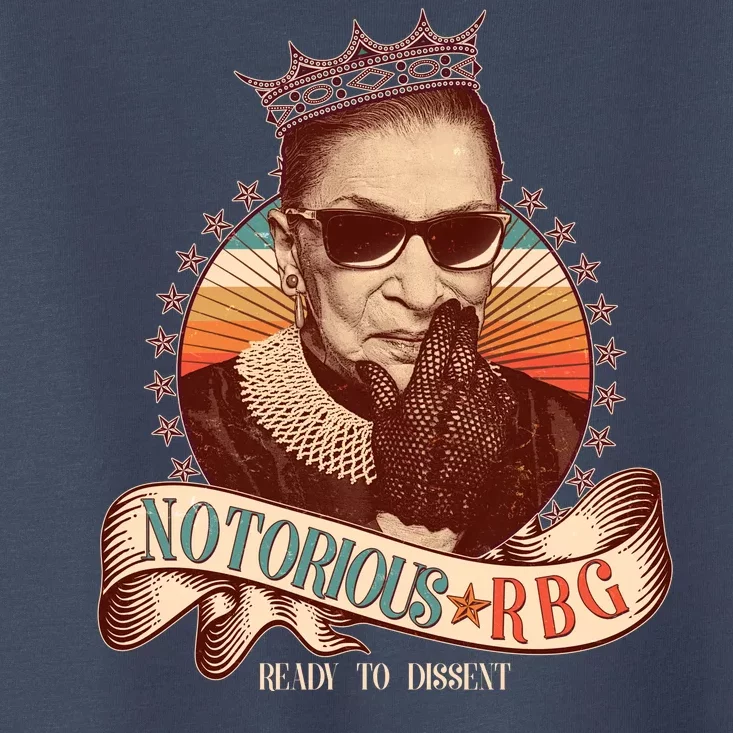 Notorious RBG Ready To Dissent Ruth Bader Ginsburg Toddler T-Shirt