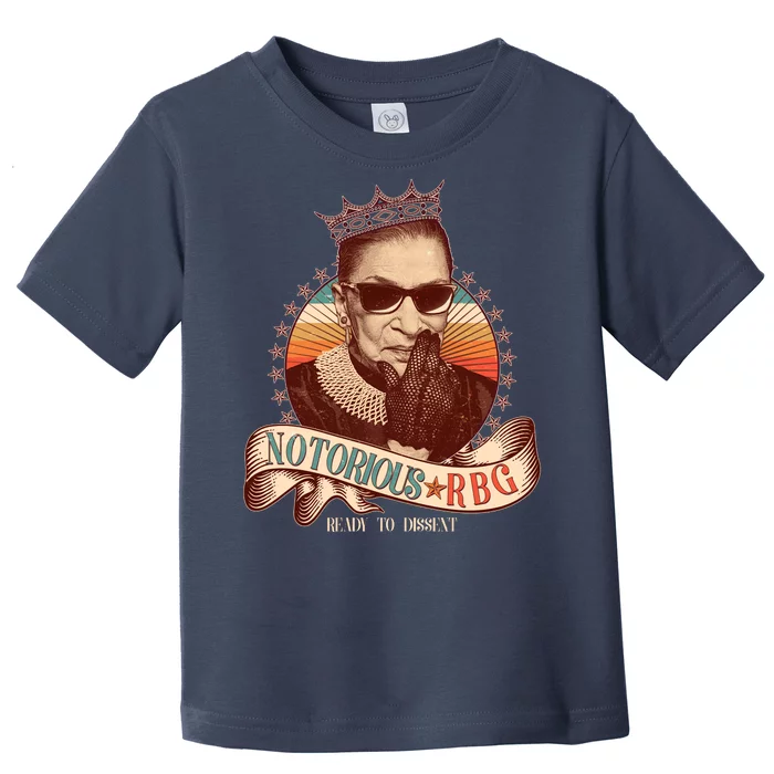 Notorious RBG Ready To Dissent Ruth Bader Ginsburg Toddler T-Shirt