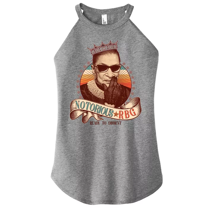 Notorious RBG Ready To Dissent Ruth Bader Ginsburg Women’s Perfect Tri Rocker Tank