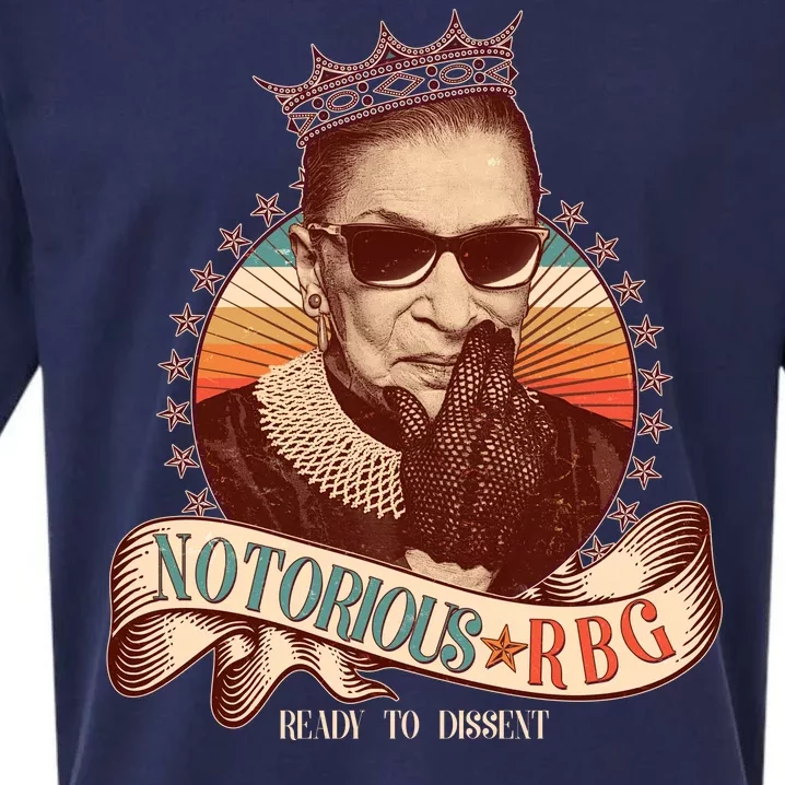 Notorious RBG Ready To Dissent Ruth Bader Ginsburg Sueded Cloud Jersey T-Shirt