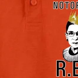 Notorious RBG Ruth Bader Ginsburg Dry Zone Grid Performance Polo