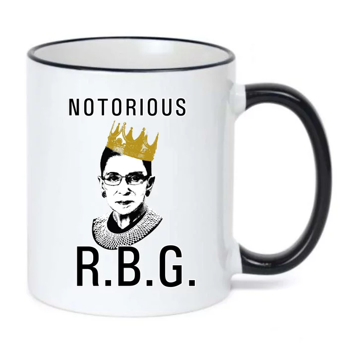 Notorious RBG Ruth Bader Ginsburg Black Color Changing Mug