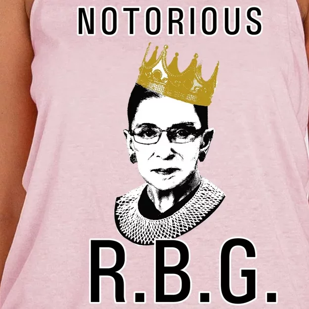 Notorious RBG Ruth Bader Ginsburg Women's Knotted Racerback Tank