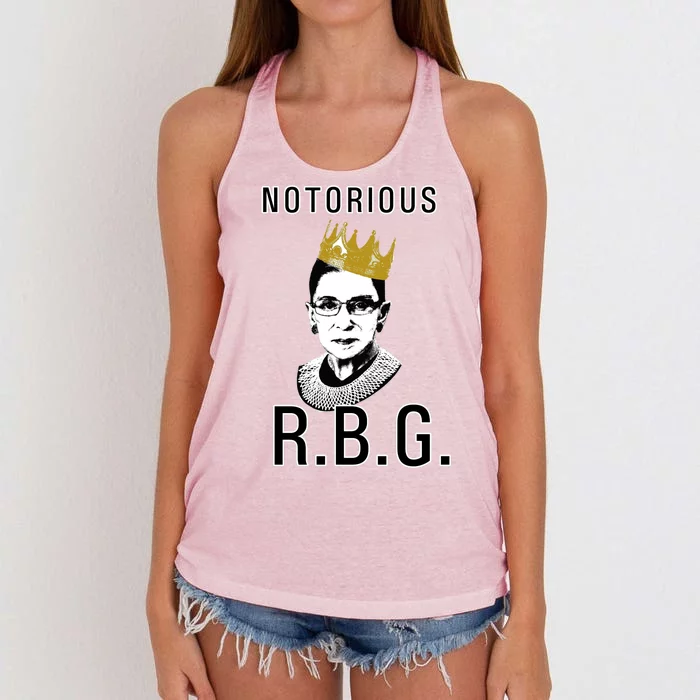 Notorious RBG Ruth Bader Ginsburg Women's Knotted Racerback Tank