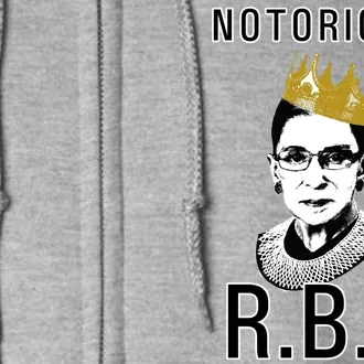 Notorious RBG Ruth Bader Ginsburg Full Zip Hoodie