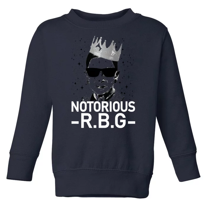 Notorious RBG Ruth Bader Ginsburg Gangster Toddler Sweatshirt