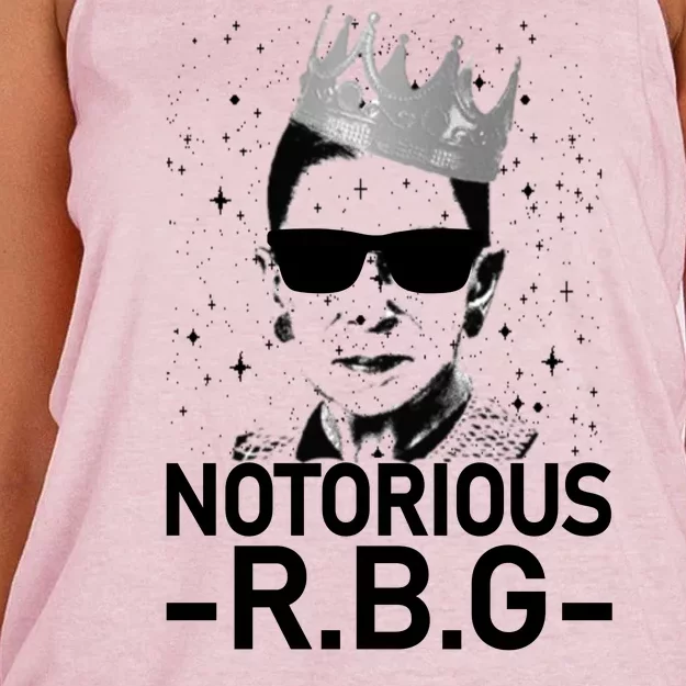 Notorious RBG Ruth Bader Ginsburg Gangster Women's Knotted Racerback Tank