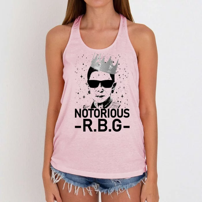 Notorious RBG Ruth Bader Ginsburg Gangster Women's Knotted Racerback Tank