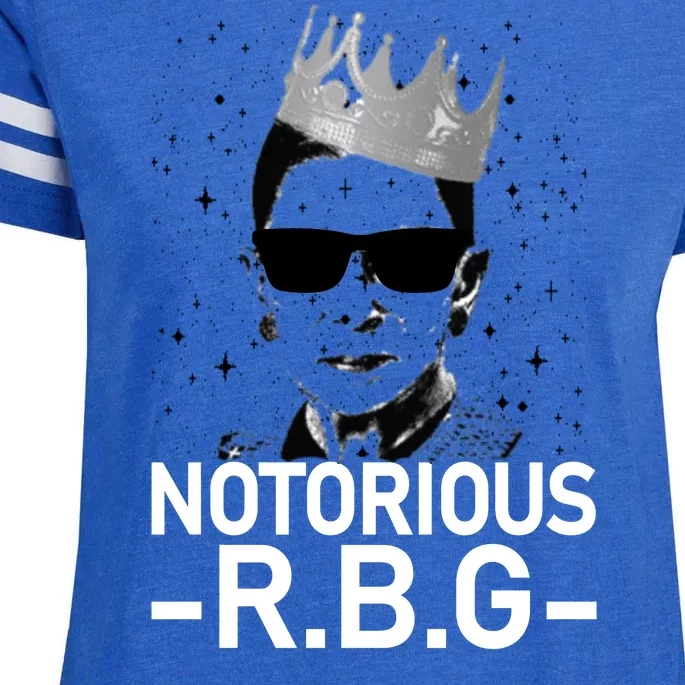 Notorious RBG Ruth Bader Ginsburg Gangster Enza Ladies Jersey Football T-Shirt