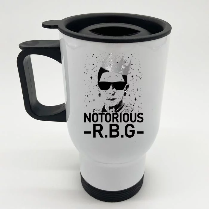 Notorious RBG Ruth Bader Ginsburg Gangster Front & Back Stainless Steel Travel Mug