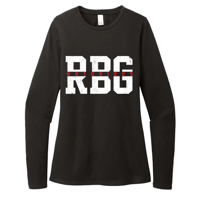 Notorious RBG Simple Logo Womens CVC Long Sleeve Shirt