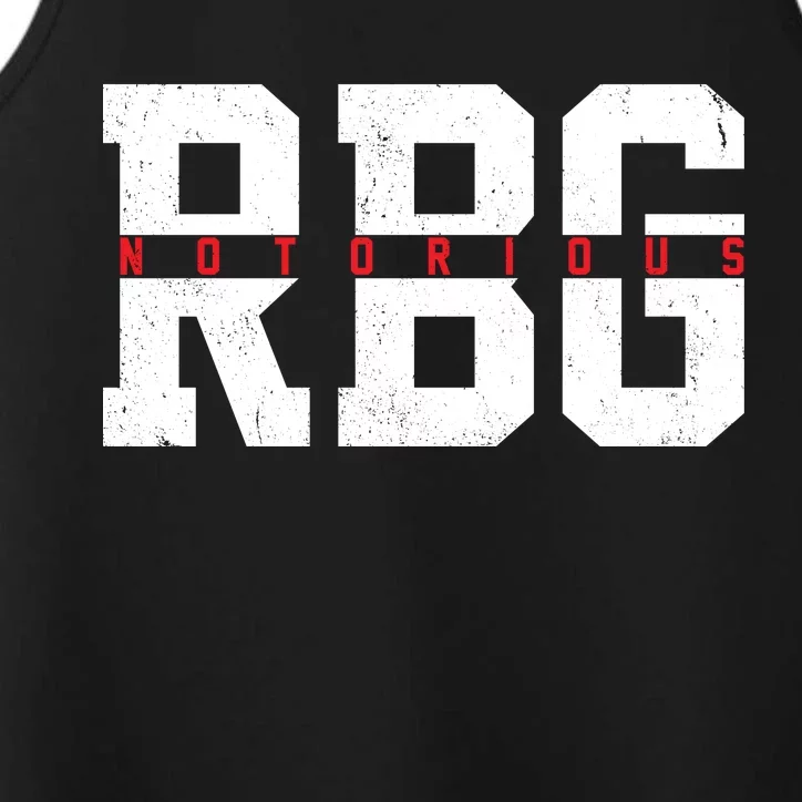 Notorious RBG Simple Logo Performance Tank