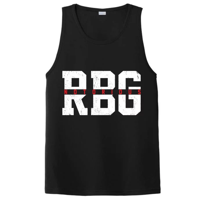 Notorious RBG Simple Logo Performance Tank