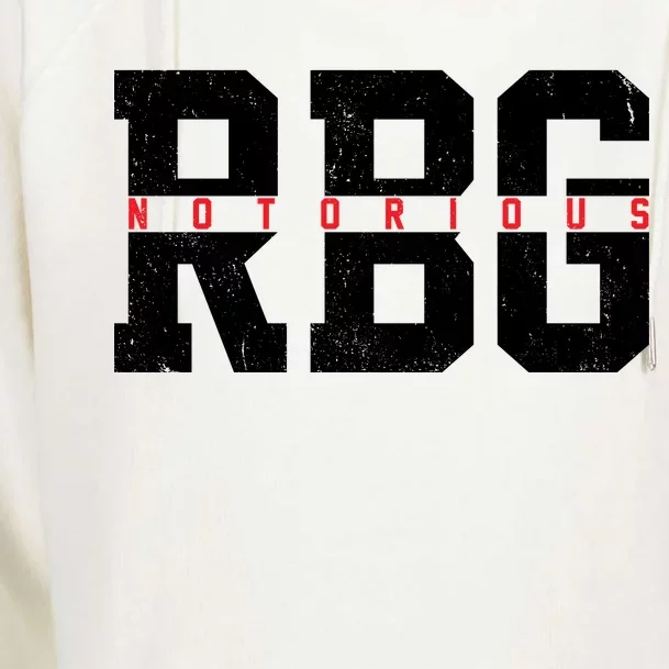 Notorious RBG Simple Logo Womens Funnel Neck Pullover Hood