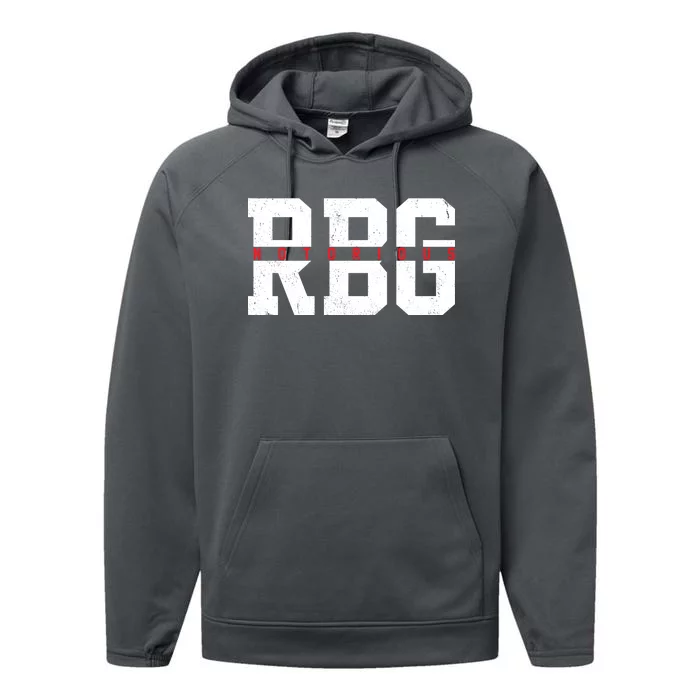 Notorious RBG Simple Logo Performance Fleece Hoodie