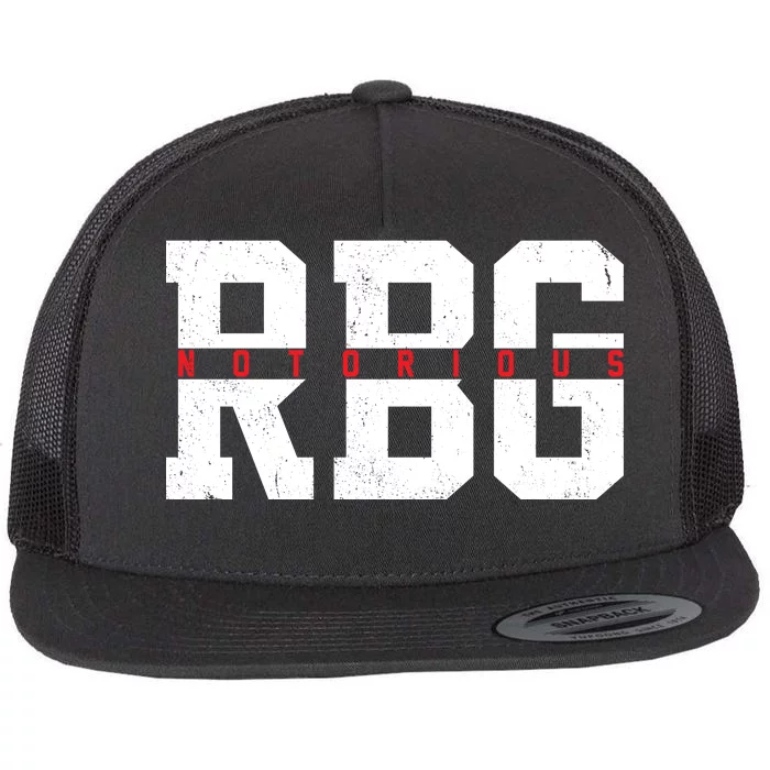 Notorious RBG Simple Logo Flat Bill Trucker Hat