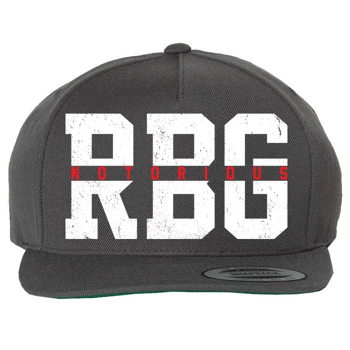 Notorious RBG Simple Logo Wool Snapback Cap