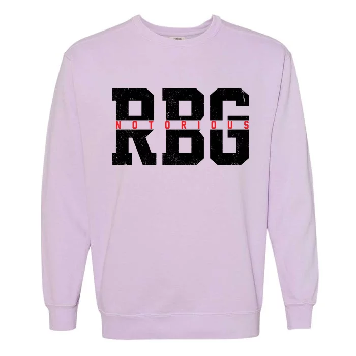 Notorious RBG Simple Logo Garment-Dyed Sweatshirt