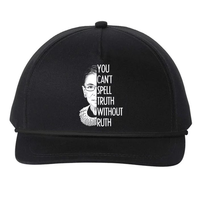 Notorious RBG You Can't Spell Truth without Ruth Snapback Five-Panel Rope Hat