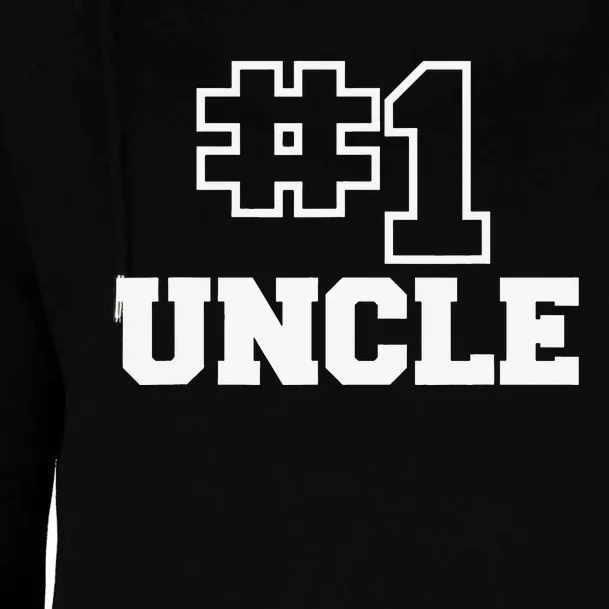 Number One Uncle No. 1 Best Bro Sibling Womens Funnel Neck Pullover Hood