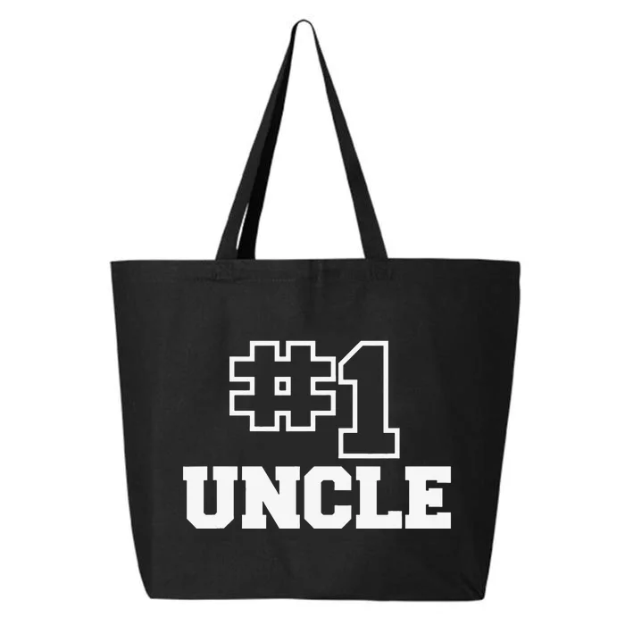 Number One Uncle No. 1 Best Bro Sibling 25L Jumbo Tote