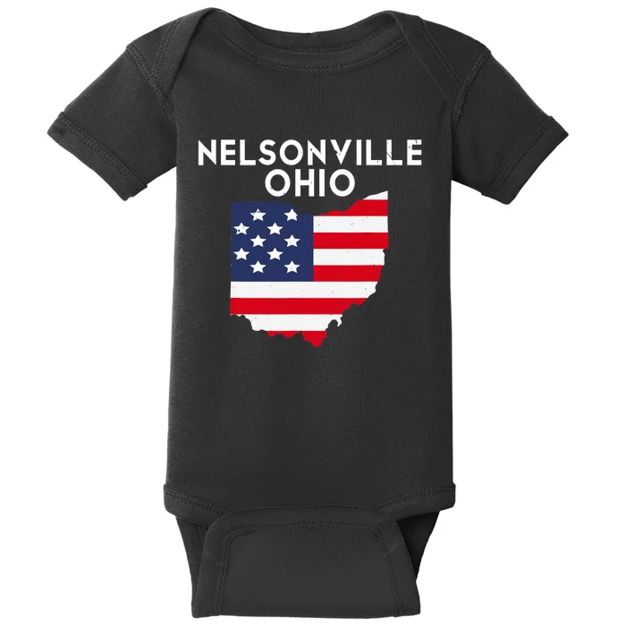 Nelsonville Ohio USA State America Travel Ohioan Baby Bodysuit