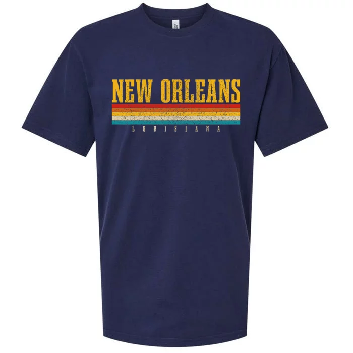 New Orleans Vintage Louisiana Sueded Cloud Jersey T-Shirt