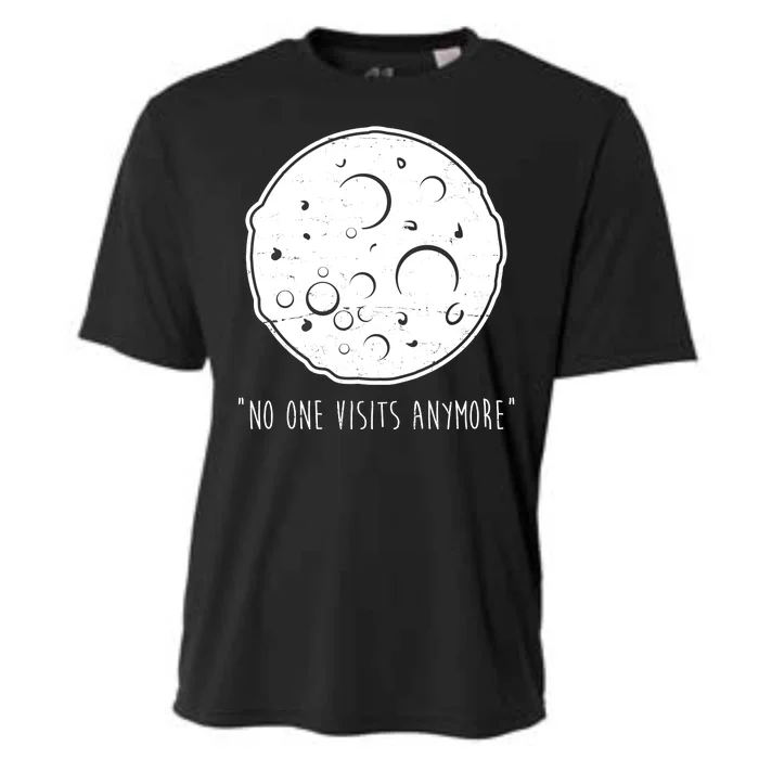 No One Visits Anymore Moon Space Cooling Performance Crew T-Shirt