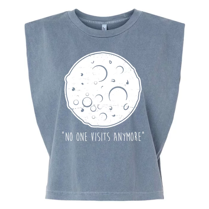 No One Visits Anymore Moon Space Garment-Dyed Women's Muscle Tee