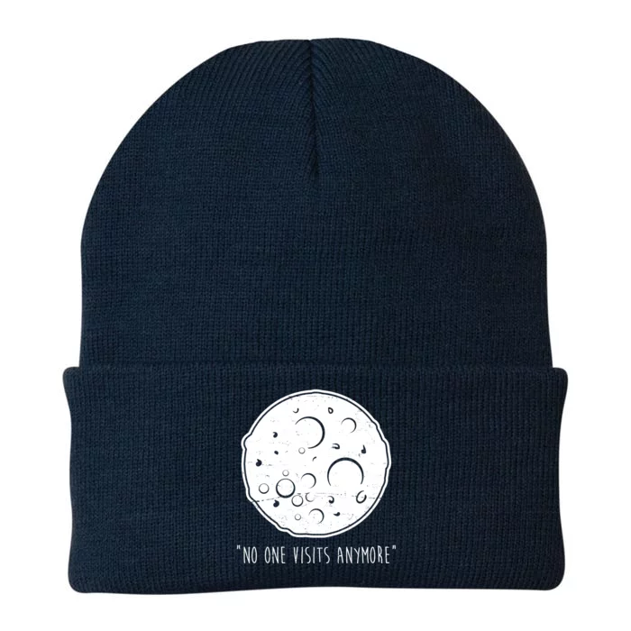 No One Visits Anymore Moon Space Knit Cap Winter Beanie