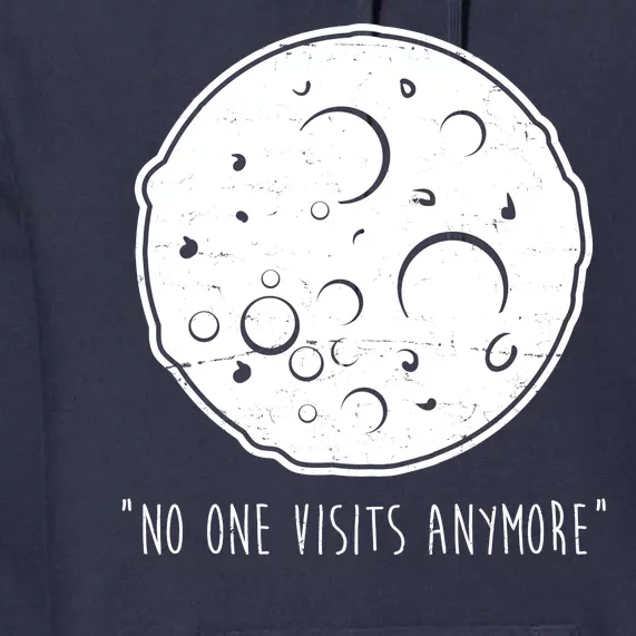 No One Visits Anymore Moon Space Premium Hoodie